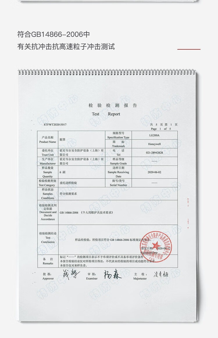 霍尼韋爾200600 LG200A透明耐刮擦護(hù)目鏡鏡片圖片14